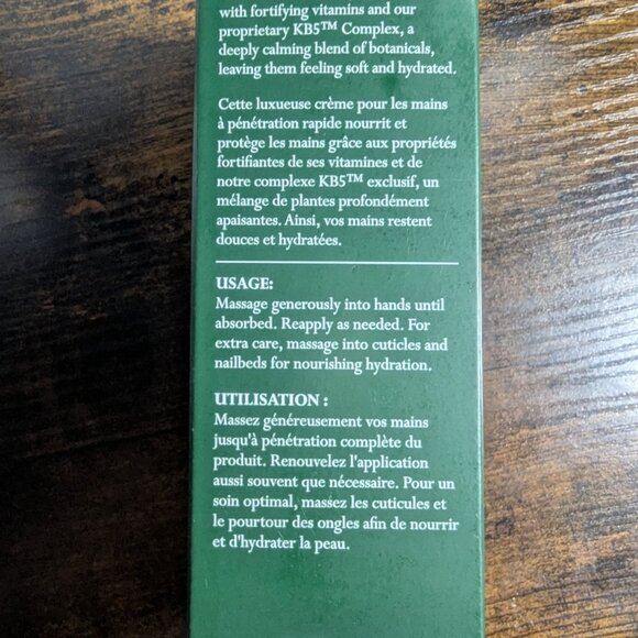 KAT BURKI Hand Therapy Moisturizing Cream w/ KB5 Complex, Safflower & Sunflower - Picture 4 of 5